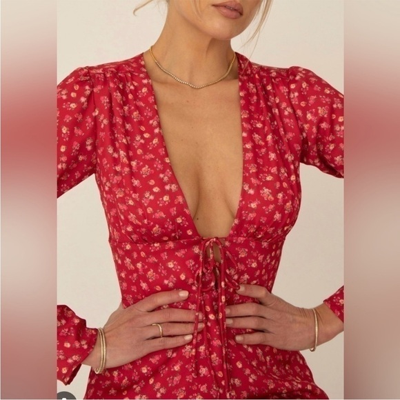RESA Scarlet Blossom Mini Dress - Picture 1 of 8